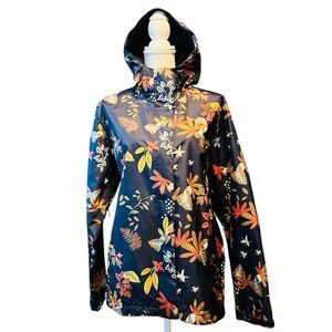 The North Face Navy Floral Raincoat Dry Vent Size Large